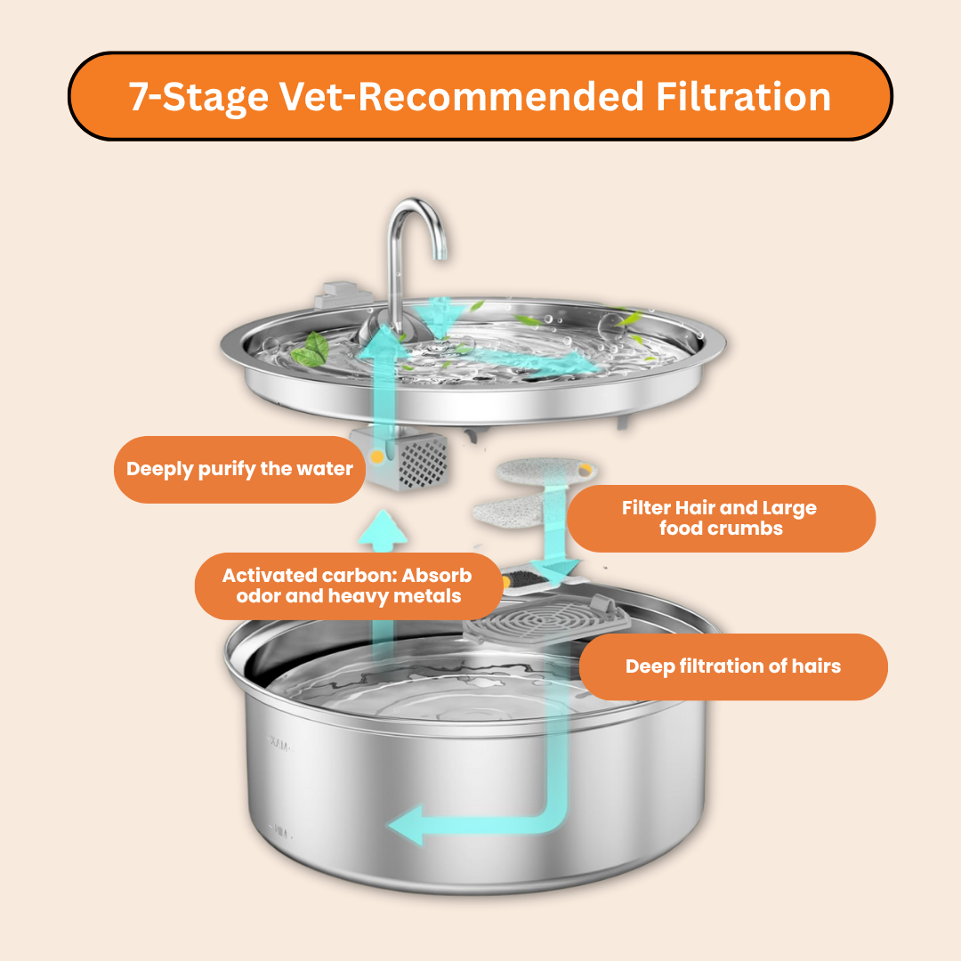 HydroPaws™ - The Smart Filtered Dog Fountain